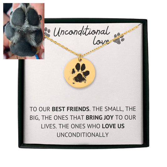 Actual Paw Print Necklace