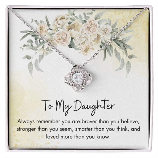 To My Daughter | You Are Loved More Than You Know | Necklace